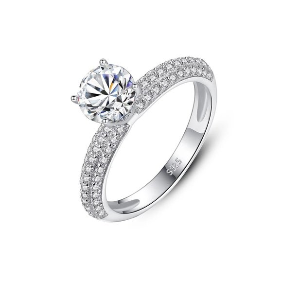 Certified 1ct. t.w. Brilliant Cut Diamond Ring - Picture 1 of 16